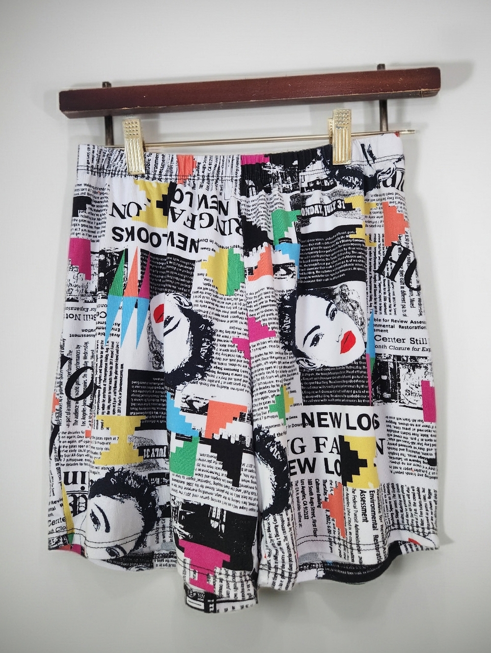 Vintage Say Anything 80's All Over Print Sleep Shorts Size S-M